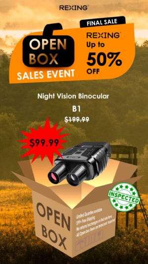 Rexing B1 Night Vision Goggles Binoculars (Open Box - Final Sale)