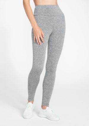 Alloy Apparel Tall Talia Performance Leggings for Women in Heather Grey Size S length 36 | Polyester