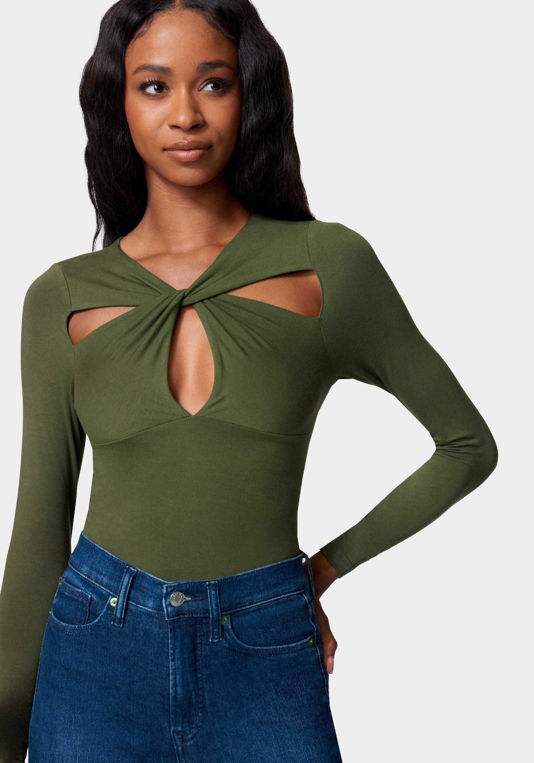 Cross Front Knit Top