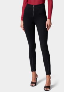 Exposed Zipper Knit Legging