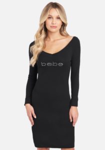 Long Sleeve Logo Dress