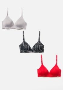 Bebe 3 Pack Wirefree Micro Bra Set