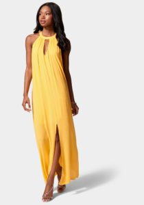 Strappy Back Trapeze Maxi Dress