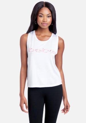 Bebe Sport Printed Logo Tank