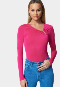 Asymmetrical U Ring Knit Top