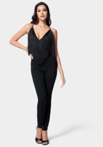 Festival Fringe Neck Jumpsuit