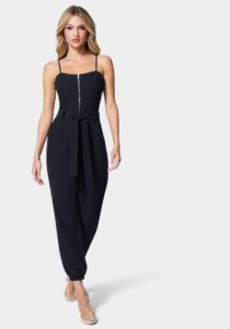 Zip Front Bustier Jumpsuit